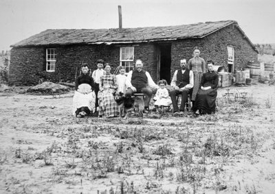 Amerikanische Pionierfamilie, ca. 1888 von American Photographer