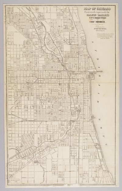 Stadtplan von Chicago von American School