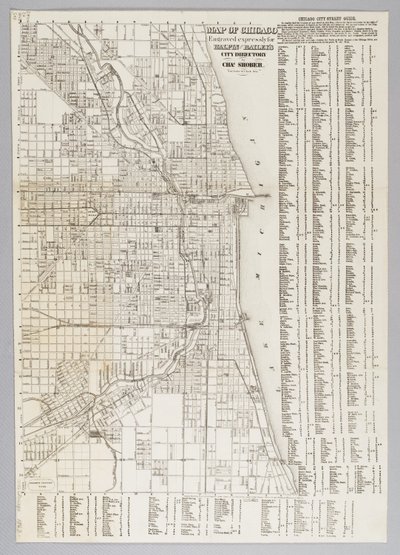 Stadtplan von Chicago von American School