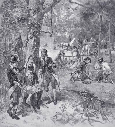General Francis Marion im Lager von American School