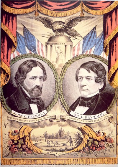 Republikanisches Parteiplakat von John Charles Fremont von American School