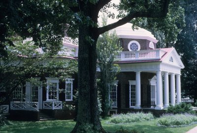 Monticello, entworfen von Thomas Jefferson von American School
