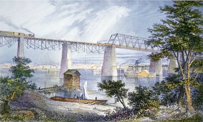 Eisenbahnbrücken in Louisville, Kentucky von American School