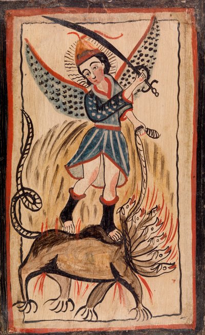 Heiliger tötet Drachen von American School