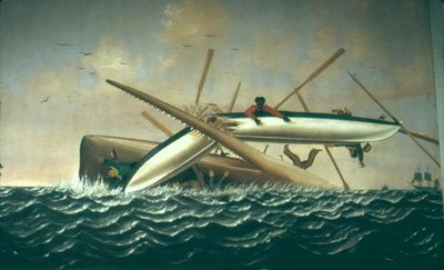 Wal greift ein Langboot an von American School