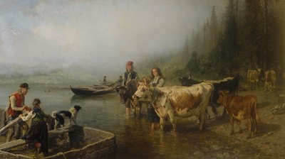 Fährstelle am See von Anders Askevold