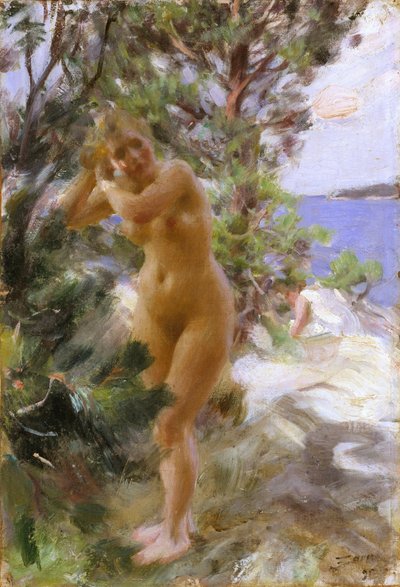 Nach dem Bad von Anders Leonard Zorn