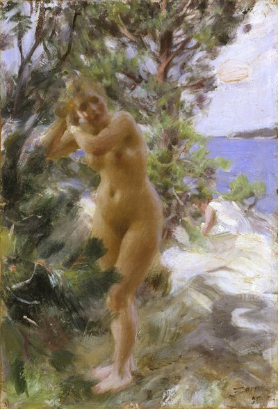 Nach dem Bad von Anders Leonard Zorn