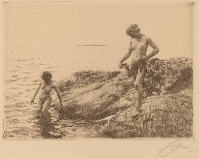 Seaward Skerries, 1913 von Anders Leonard Zorn