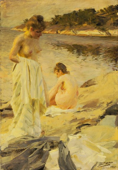 Die Badenden, 1889 von Anders Leonard Zorn