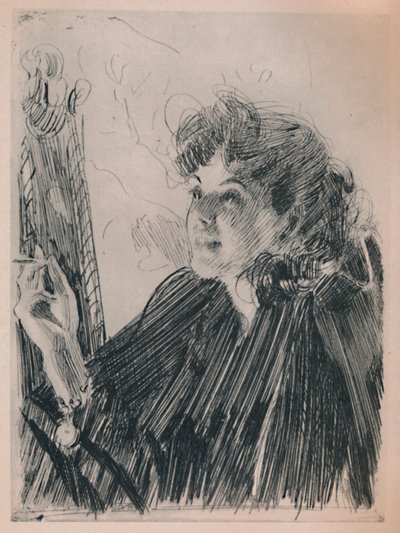 Der Zigarettentanz, ca. 1890er, 1946 von Anders Leonard Zorn