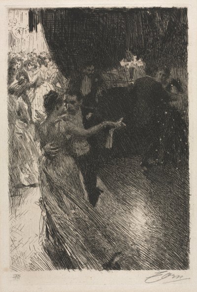 Der Walzer, 1891 von Anders Leonard Zorn
