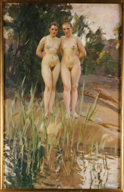 Zwei Freunde von Anders Leonard Zorn