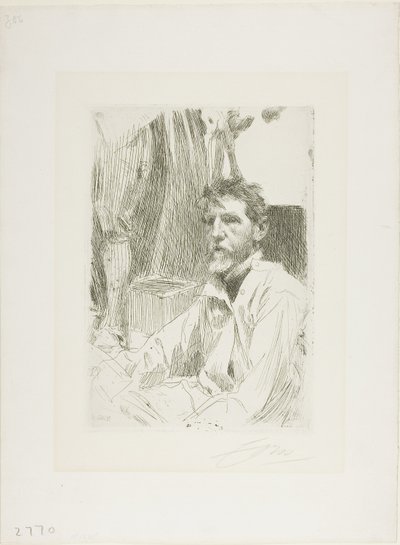 August Saint Gaudens I von Anders Leonard Zorn
