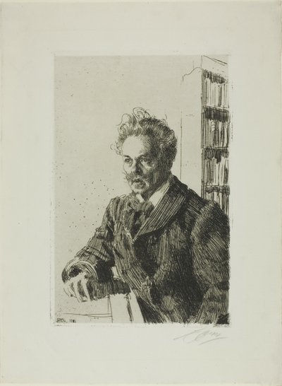August Strindberg von Anders Leonard Zorn