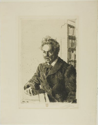 August Strindberg von Anders Leonard Zorn