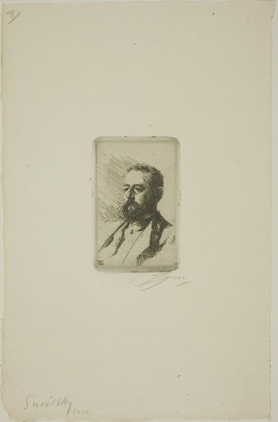 Carl Snoilsky von Anders Leonard Zorn