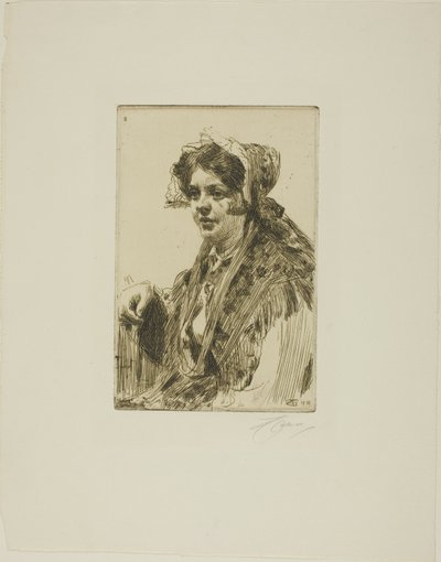 Nåskulla von Anders Leonard Zorn