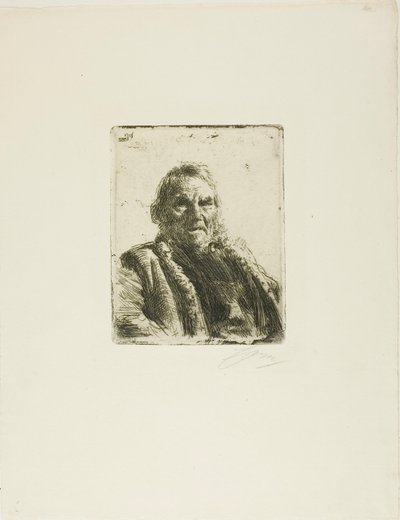 Alter Soldat ("Prinsen") von Anders Leonard Zorn