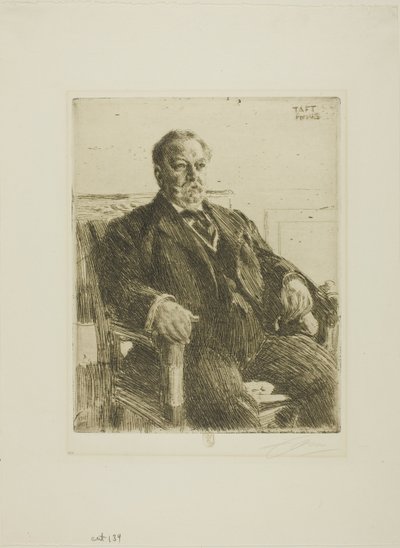 Präsident William H. Taft von Anders Leonard Zorn