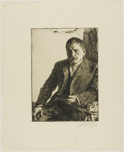 Selbstporträt 1904 II von Anders Leonard Zorn
