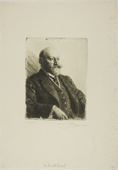 Sir Ernest Cassel von Anders Leonard Zorn