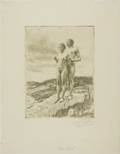 Die Zwei von Anders Leonard Zorn