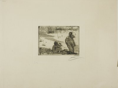 Junge Leute beim Baden von Anders Leonard Zorn