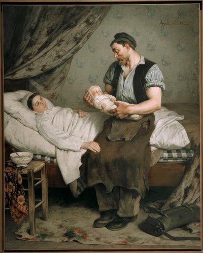 Das Neugeborene von Andre Gill