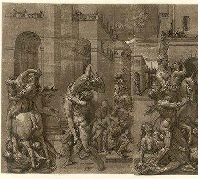 Raub der Sabinerinnen von Andrea Andreani