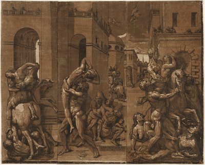 Die Entführung der Sabinerinnen von Andrea Andreani