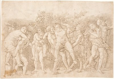 Bacchanal mit Silen von Andrea Mantegna