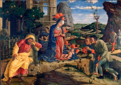 Die Anbetung der Hirten von Andrea Mantegna