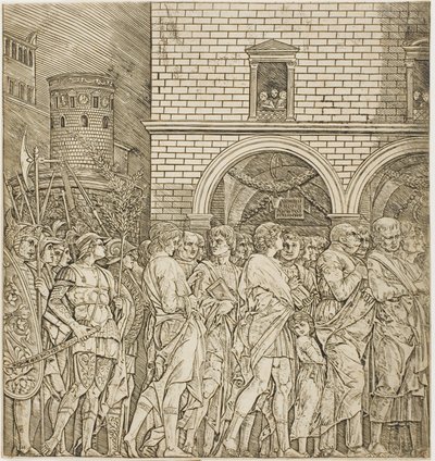 Die Senatoren, aus Triumph des Caesar von Andrea Mantegna