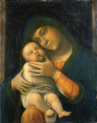 Die Jungfrau und das Kind von Andrea Mantegna