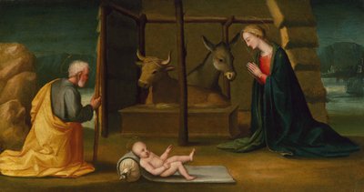 Die Geburt Christi, ca. 1500 von Andrea Piccinelli