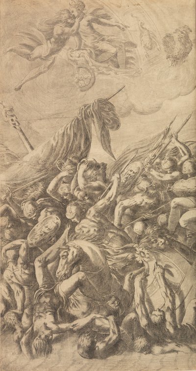 Die Entführung der Helena, 1547 von Andrea Schiavone