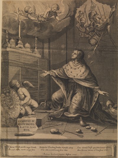 Der Märtyrertod von Knud dem Heiligen von Andreas Reinhardt
