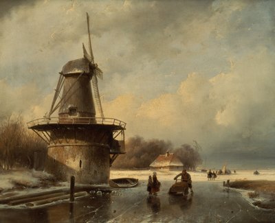 Winterlandschaft von Andreas Schelfhout