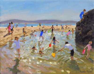Felsenpool, Tenby, 2016 von Andrew Macara