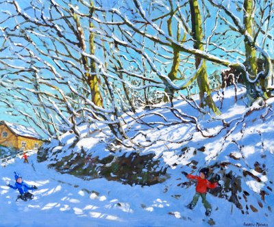Schneeballschlacht, Upper Hulme, Staffordshire von Andrew Macara
