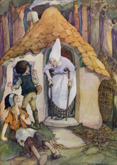 Hänsel und Gretel (Farblithografie) von Anne (after) Anderson