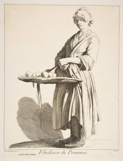 Apfelverkäufer, 1746 von Anne Claude Philippe de Caylus