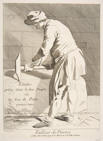 Steinmetz, 1737 von Anne Claude Philippe de Caylus