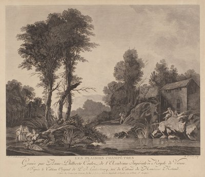 Ländliche Freuden (Gravur) von Anne Philiberte Coulet