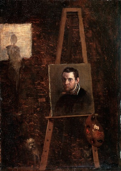 Selbstporträt, um 1604 von Annibale Carracci
