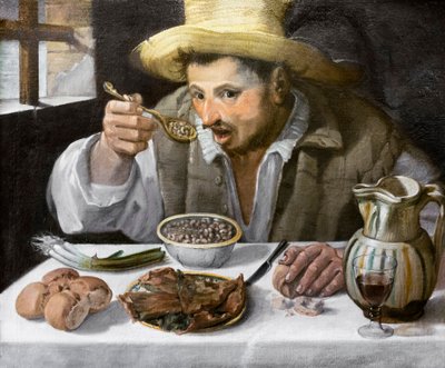 Der Bohnenesser von Annibale Carracci