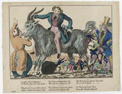 Der Schneider und die Ziege, 1830-1840, Nr. 575 von Anonymous