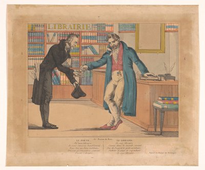 Dichter bei einem Buchhändler von Anonymous
