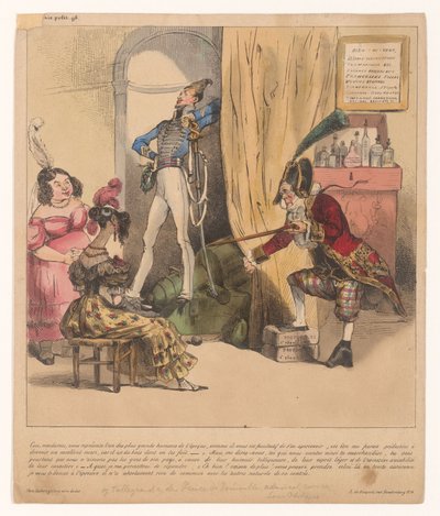 Französische Karikatur von Anonymous